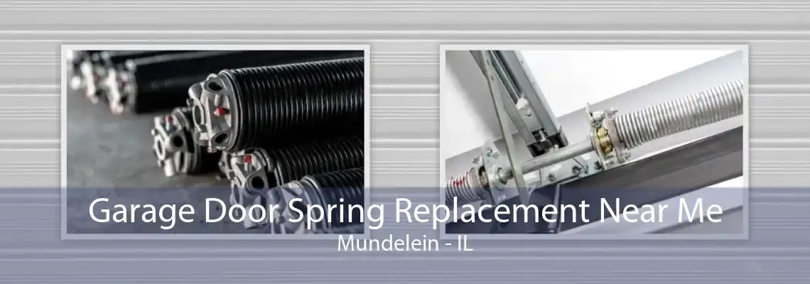 Garage Door Spring Replacement Near Me Mundelein - IL